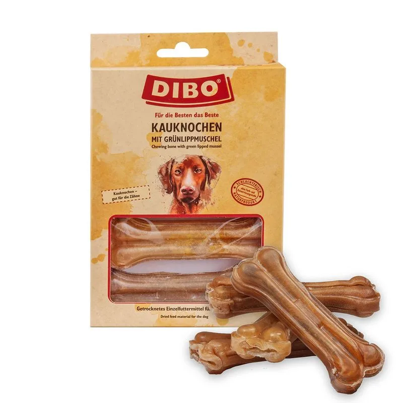 DIBO Ossi da masticare con Cozza verde (Set %: 4 x 120 g)