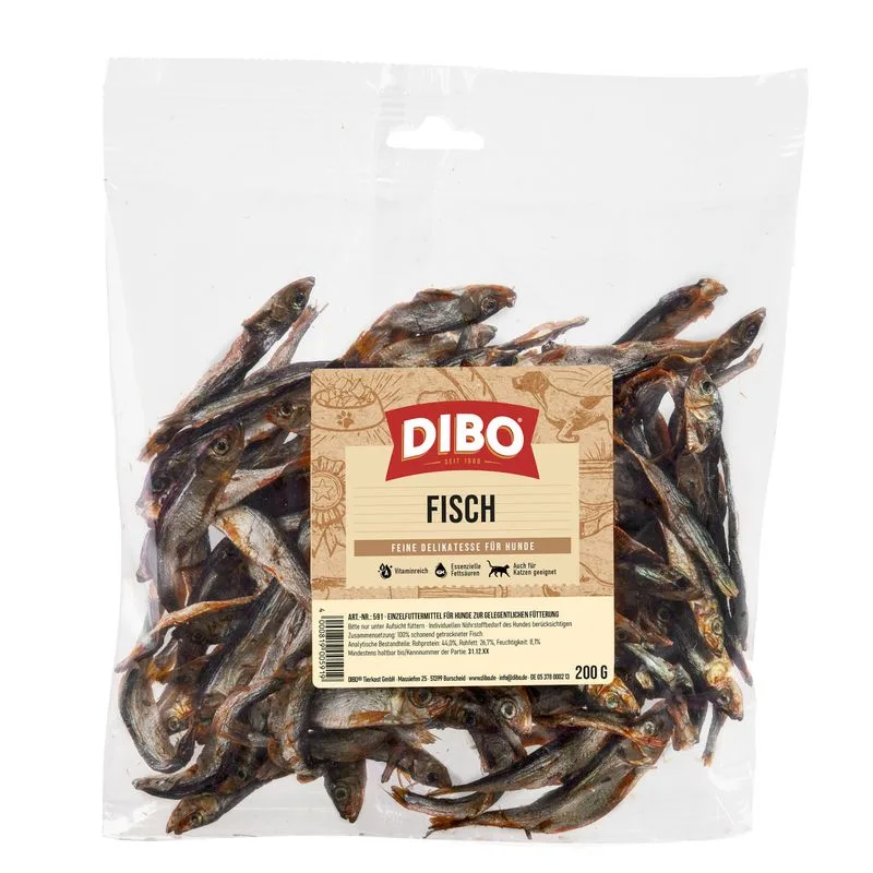 DIBO Pesce essiccato (Set %: 6 x 200 g)
