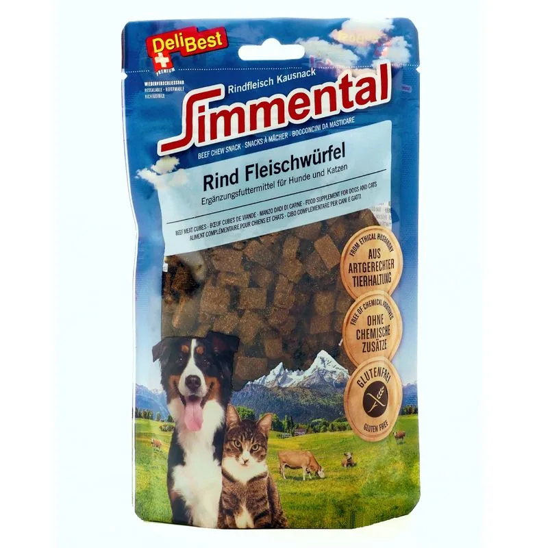 DeliBest Dadini di carne di manzo Simmental (Set %: 2 x 180 g)