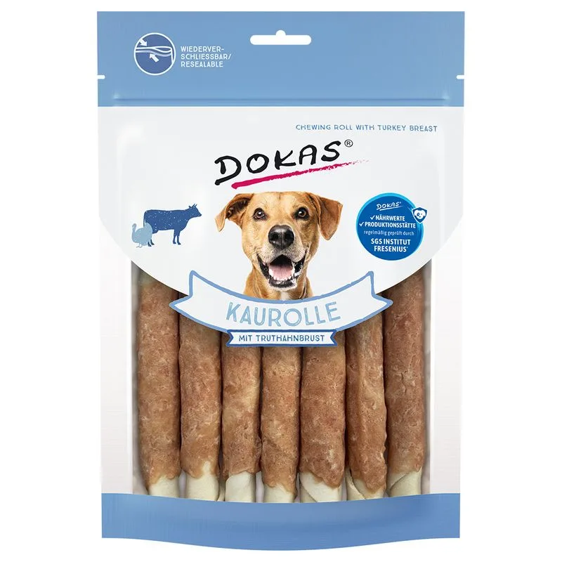 Dokas Involtini da masticare - Petto di Tacchino (Set %: 6 x 190 g Petto di Tacchino)