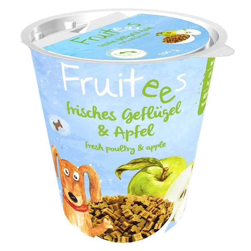 bosch Fruitees (semi-umidi) Snack per cani (Set %: 4 x 200 g Pollame & Mela)