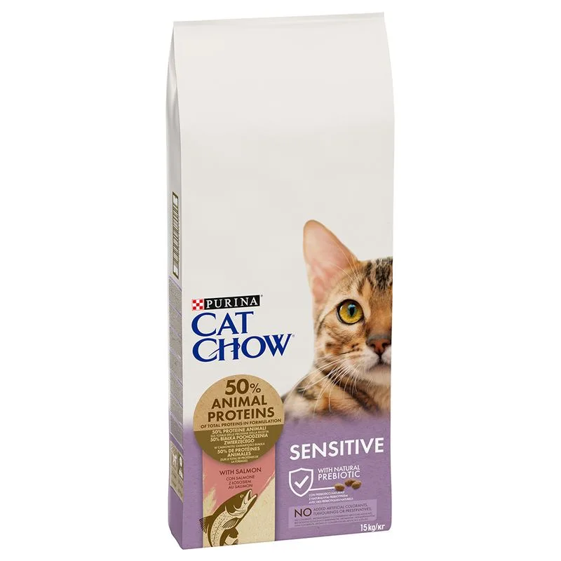 PURINA Cat Chow Special Care Sensitive Salmone Crocchette per gatto (Set %: 2 x 15 kg)