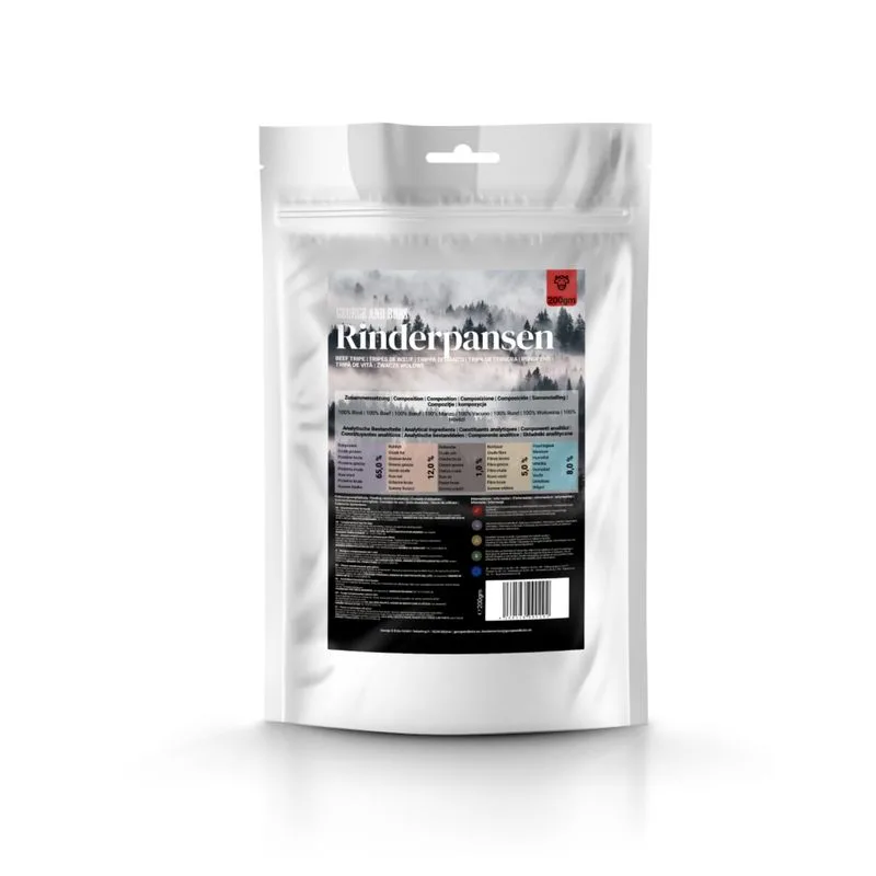 George & Bobs snack per cani 3 x 200 g (Trippa di Manzo)
