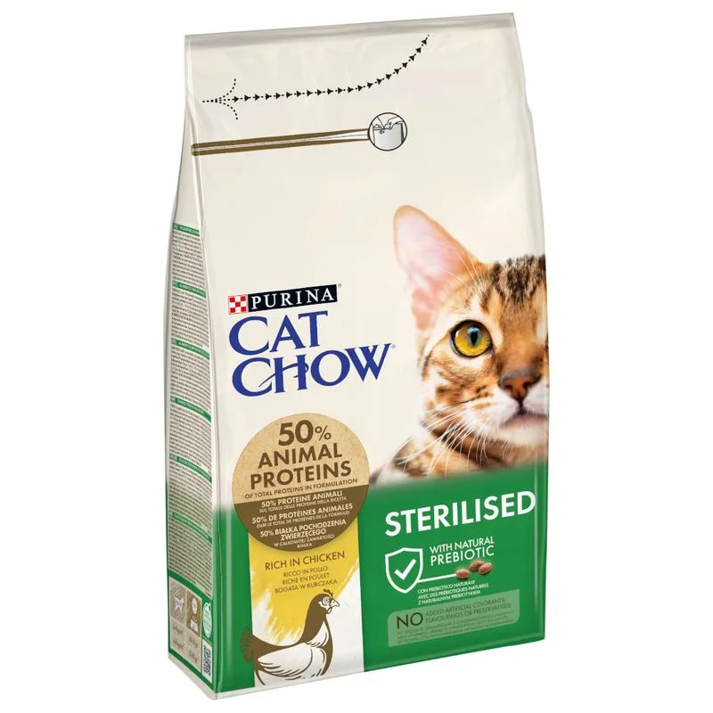PURINA Cat Chow Sterilised ricco in Pollo Crocchette per gatto (4,5 kg)