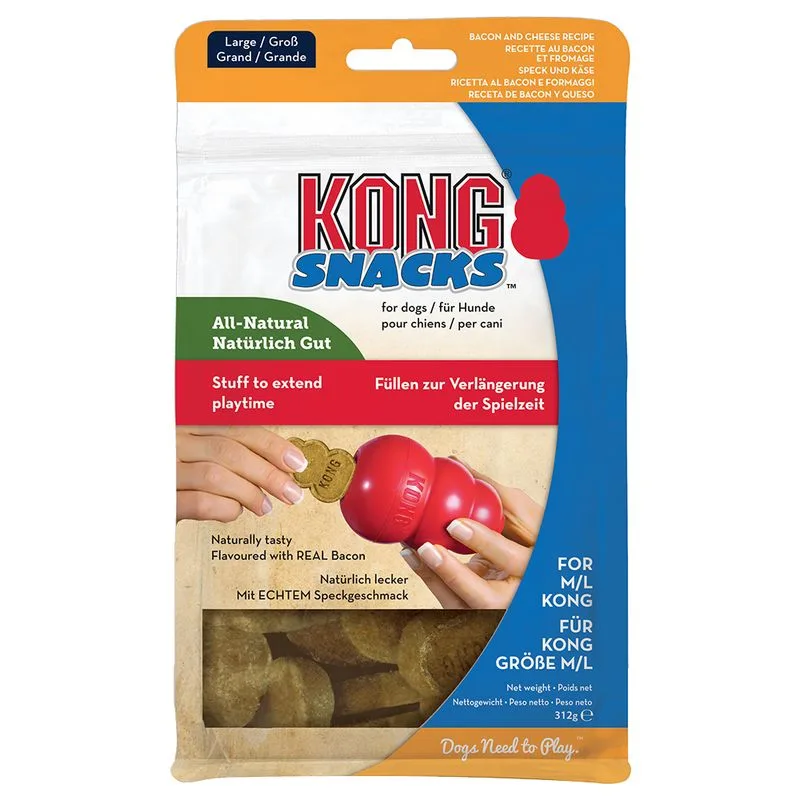 KONG Snack Bacon & Formaggio (Set %: L: 4 x 312 g (7 g / pz))