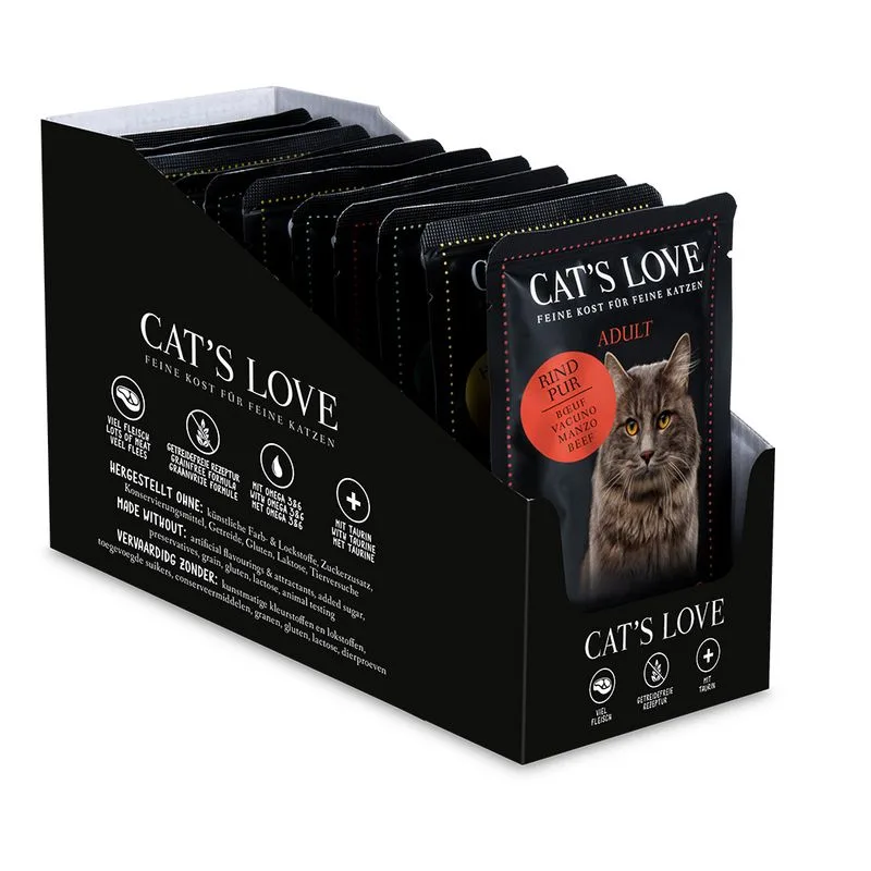 Cat's Love 24 x 85 g Umido per gatto (Pacco misto)