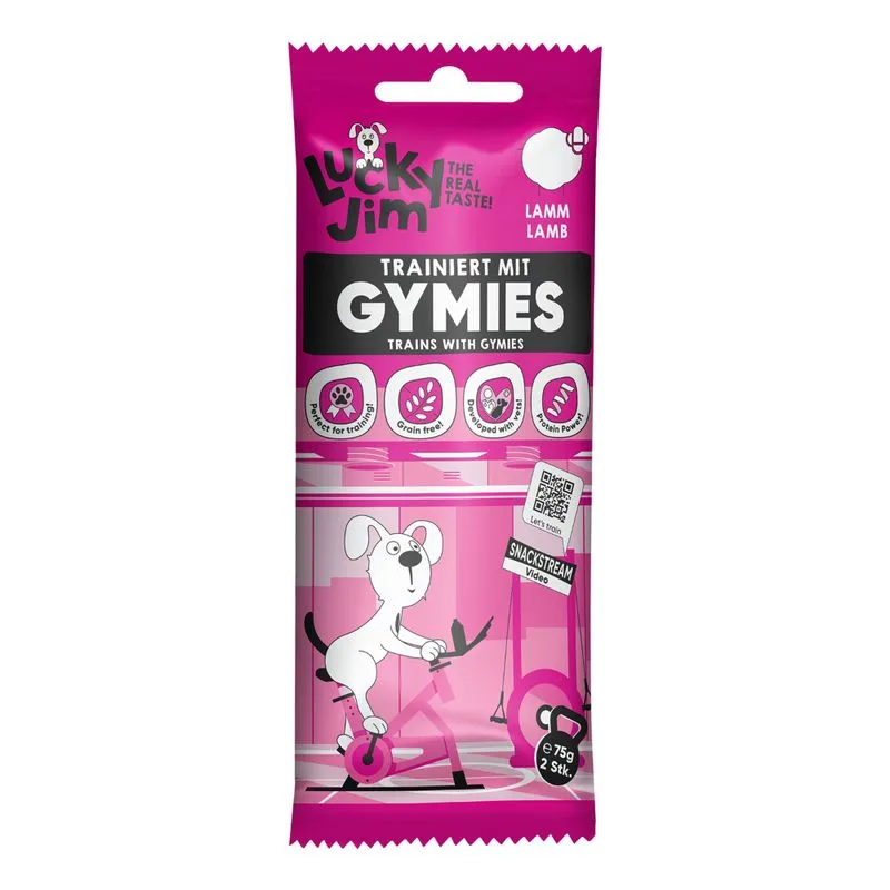 Lucky Jim Gymies 75 g (Set %: 3 x 75 g Agnello)