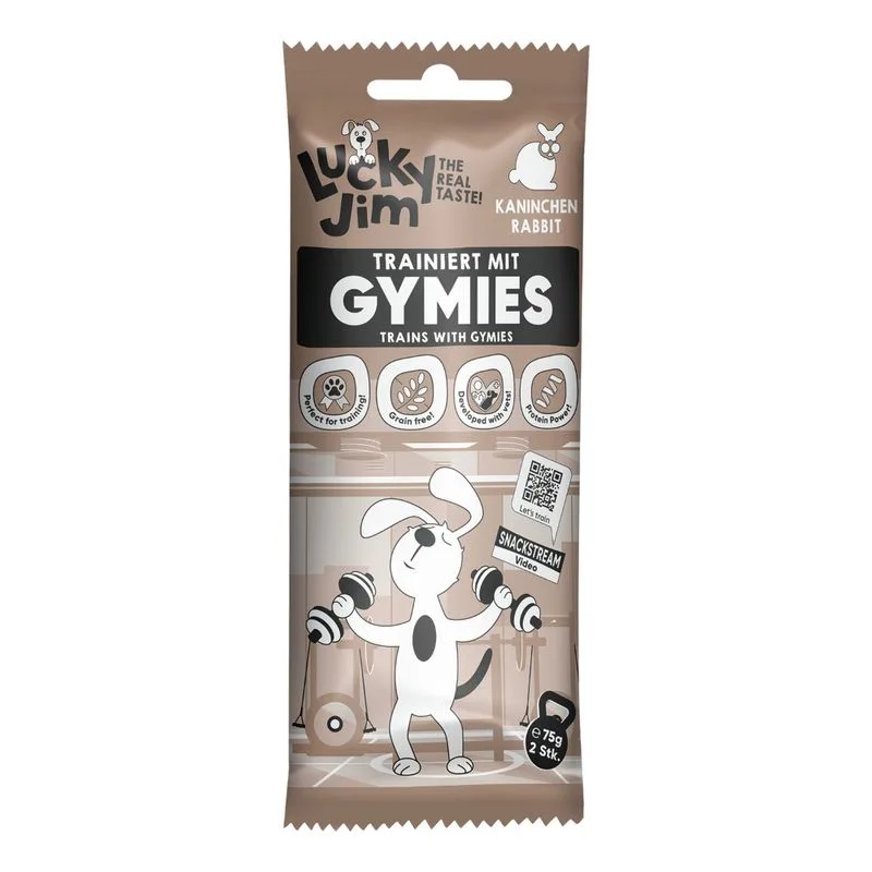Lucky Jim Gymies 75 g (Set %: 3 x 75 g Coniglio)