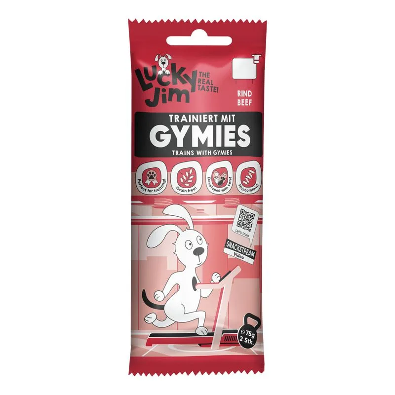 Lucky Jim Gymies 75 g (Set %: 3 x 75 g Manzo)
