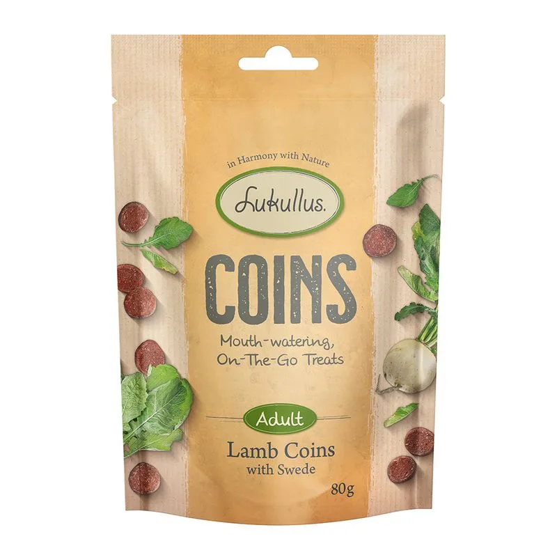 Lukullus Coins Agnello Adult Snack per cane (Set %: 3 x 80 g)