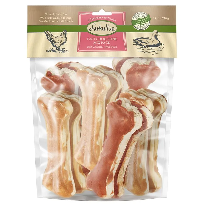Ossi Lukullus Big Pack 750 g (Mix Pollo & Anatra 15 cm)