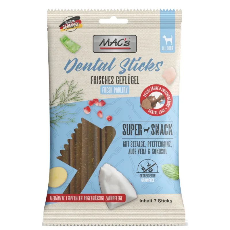 MAC's Dog Dental Sticks (Pollame fresco)