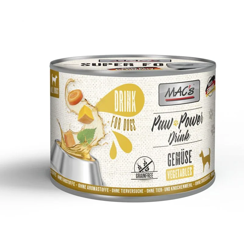MAC's Dog Paw Power Drink 12 x 185 g (Verdure)