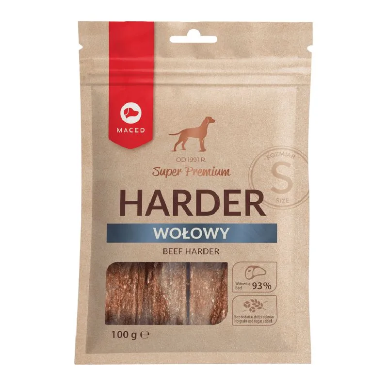 Maced Super Premium Harder S Manzo Snack cane (Set %: 3 x 100 g)