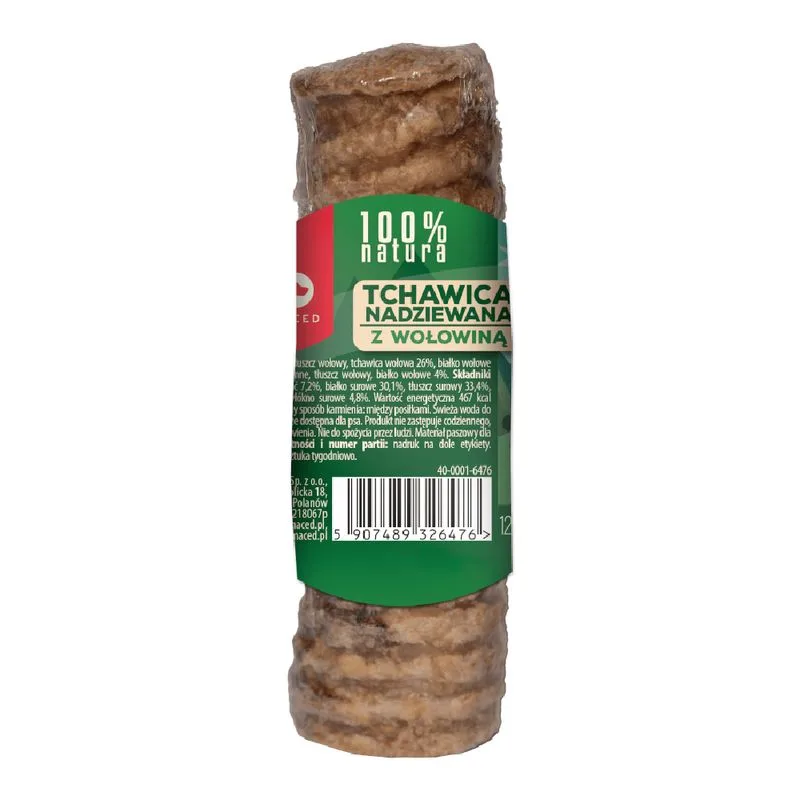 Maced Trachea di Manzo ripiena Snack cane (Set %: 3 x 120 g)