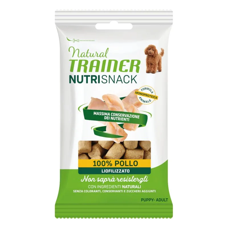 Natural Trainer Nutrisnack Bocconcini liofilizzati Puppy & Adult 20 x 20 g (Pollo)