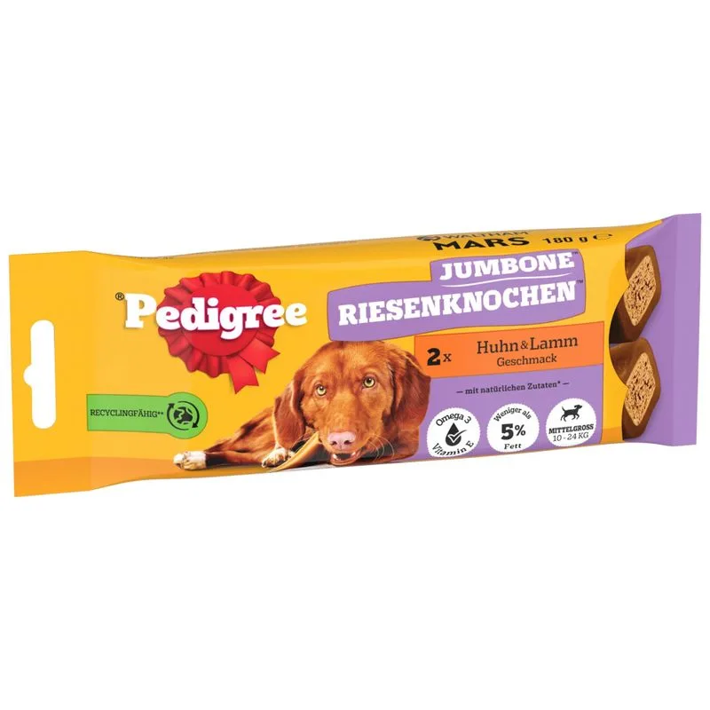 Pedigree Jumbone Medium (Set %: Pollo 12 x 180 g 2 pz)