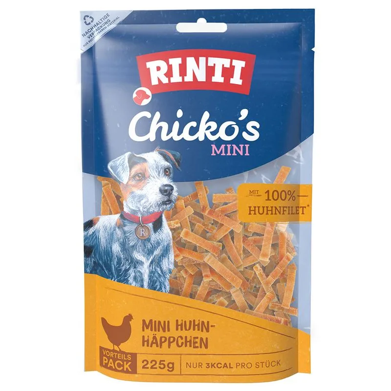 RINTI Chicko Mini Snack per cane (4 x  225 g Pollo)