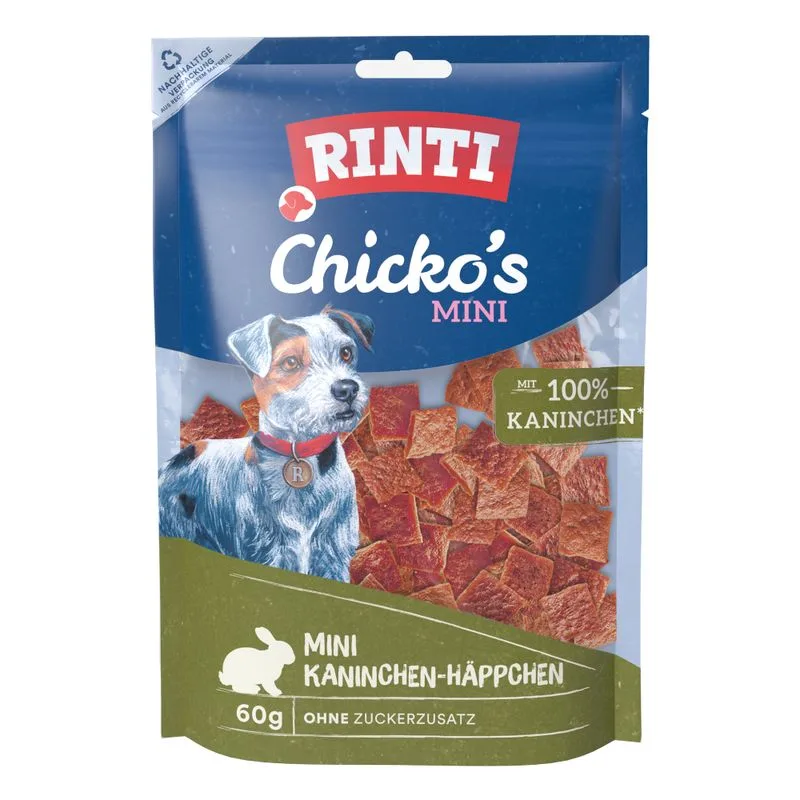 RINTI Chicko Mini Snack per cane (4 x 60 g Coniglio)