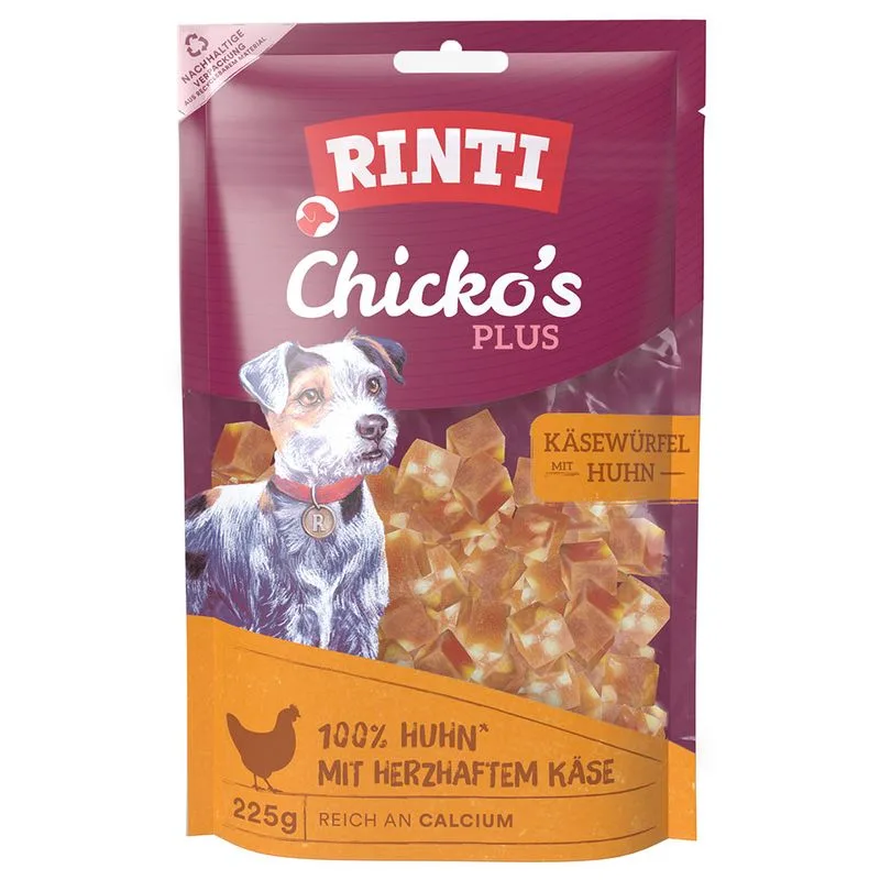 RINTI Chicko Plus Cubetti al formaggio (Set %: 3 x 225 g)