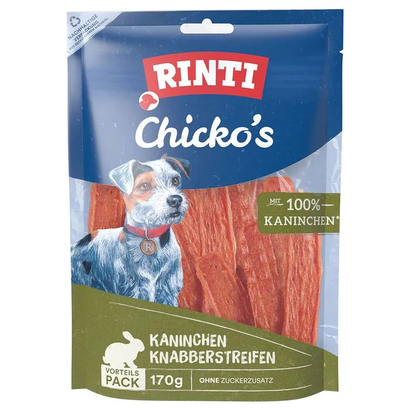 RINTI Chicko Snack per cani (4 x 170 g, Coniglio)
