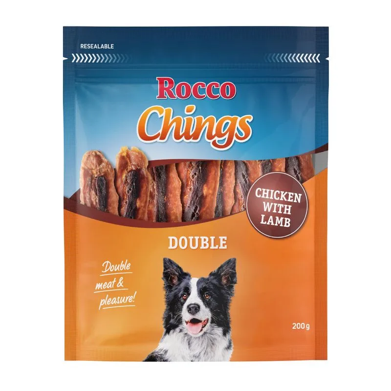 Multipack risparmio! Rocco Chings Double (Set %: 12 x 200 g Pollo & Agnello)