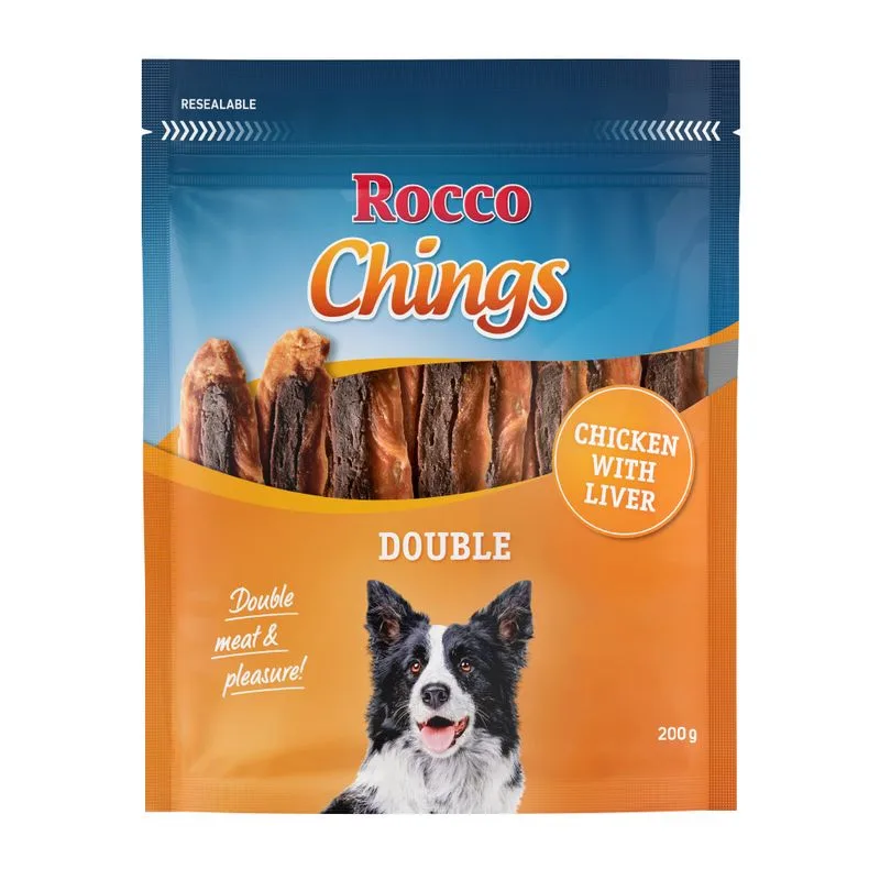 Multipack risparmio! Rocco Chings Double (Set %: 12 x 200 g Pollo & Fegato)