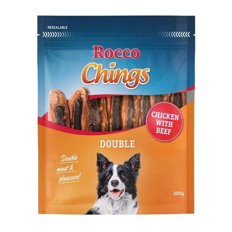 Multipack risparmio! Rocco Chings Double (Set %: 12 x 200 g Pollo & Manzo)