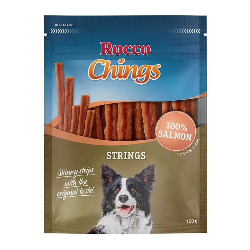 Rocco Chings Strings Snack per cane (150 g Salmone)