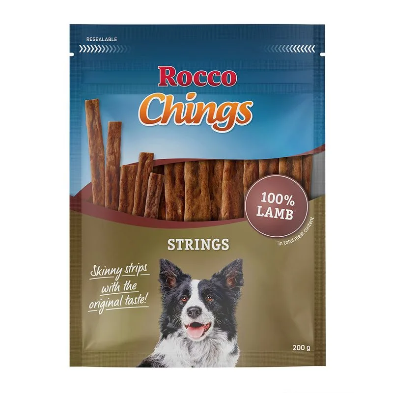 Rocco Chings Strings Snack per cane (200 g Agnello)