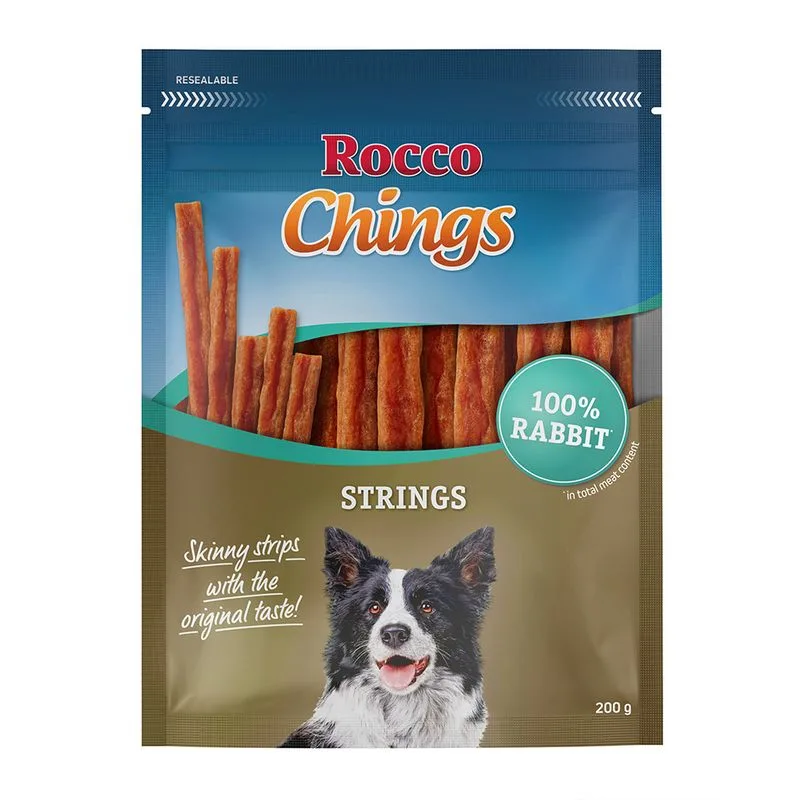 Rocco Chings Strings Snack per cane (200 g Coniglio)