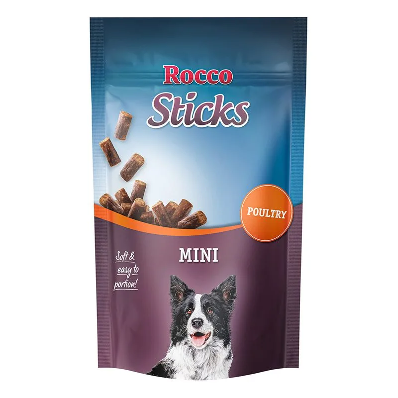 Rocco Sticks Mini Snack per cane (100 g con Pollame)