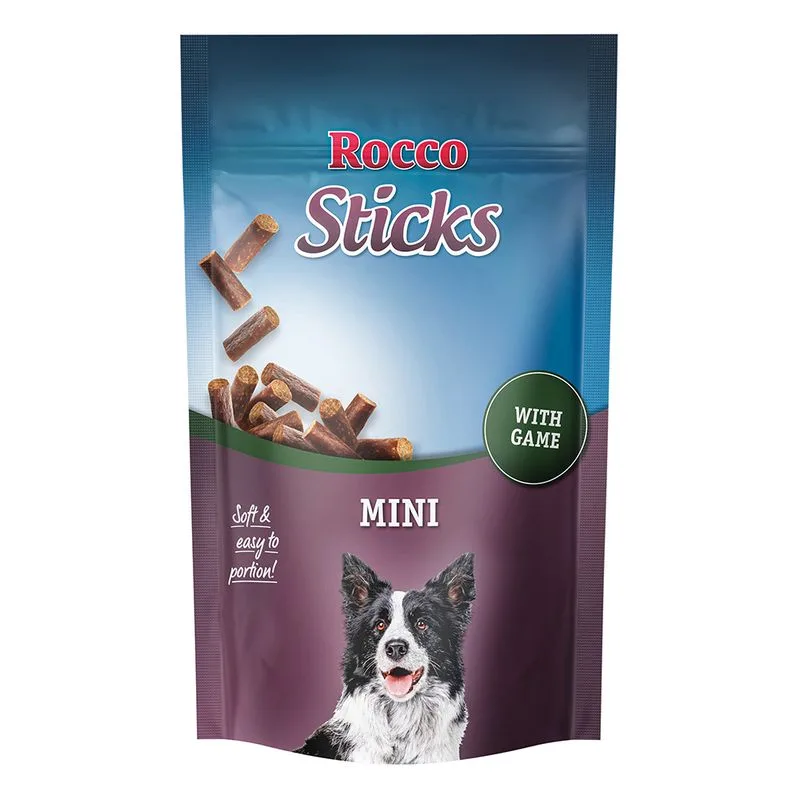 Rocco Sticks Mini Snack per cane (100 g con Selvaggina)