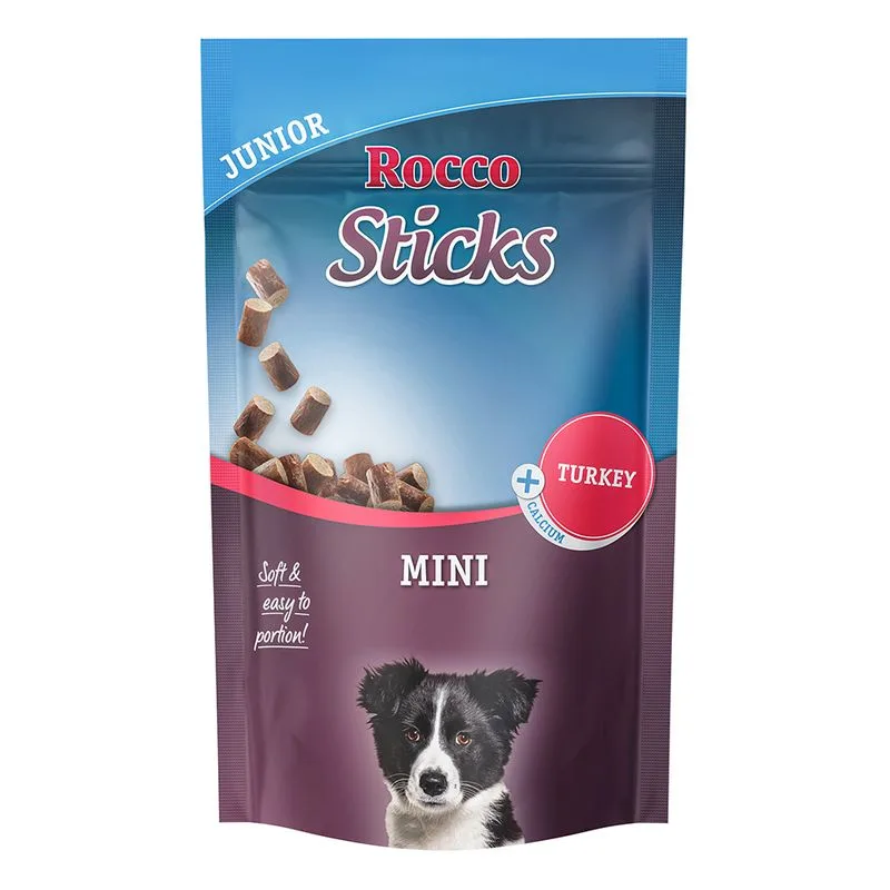 Rocco Sticks Mini Snack per cane (70 g Junior: Tacchino)