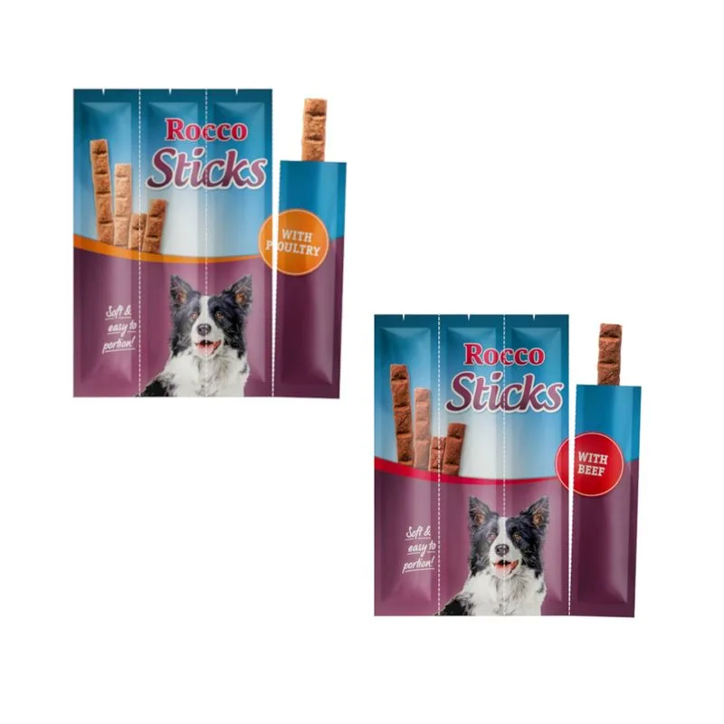 Set prova! 2 x 120 g Rocco Sticks Snack per cani