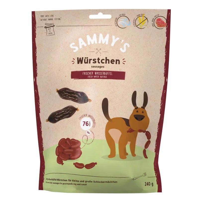 bosch Sammy's Salsiccette con Bufalo per cani (Set %: 12 x 240 g)