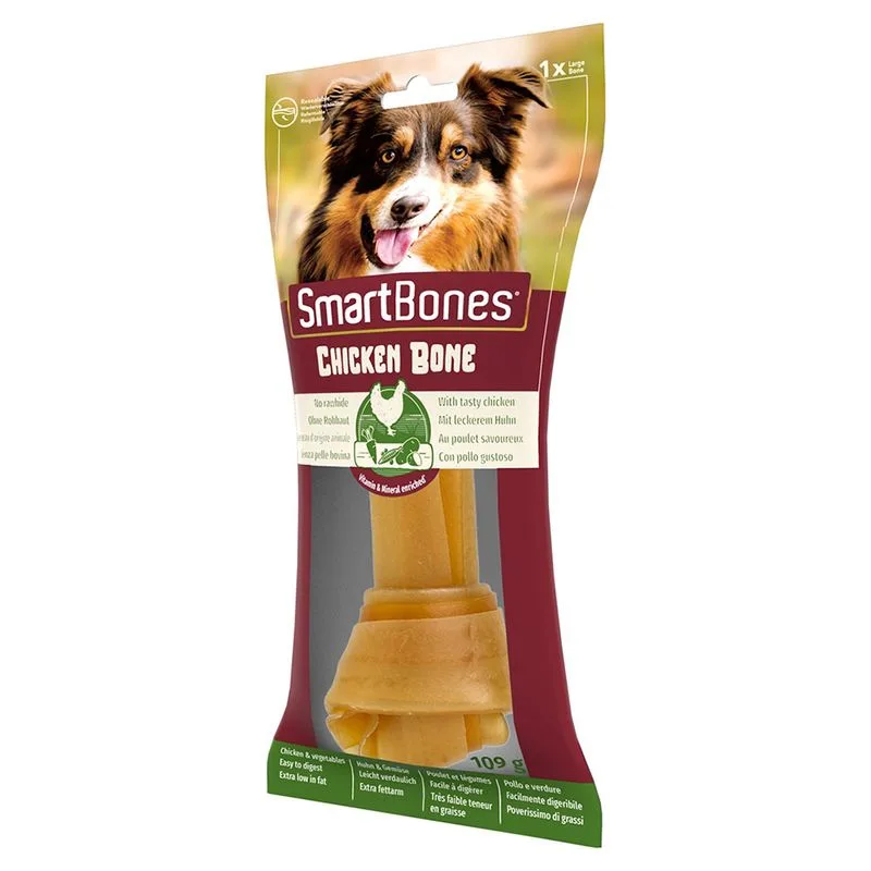 SmartBones Osso al Pollo Large Snack per cani (Set %: 3 pz (327 g))
