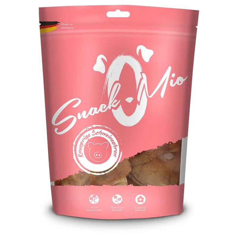 SnackOMio Orecchie di maiale croccanti (Set %: 4 x 10 pz)