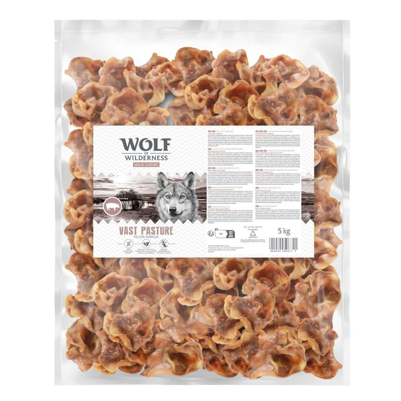 Wolf of Wilderness "Vast Pasture" Orecchie di Maiale (5 kg)