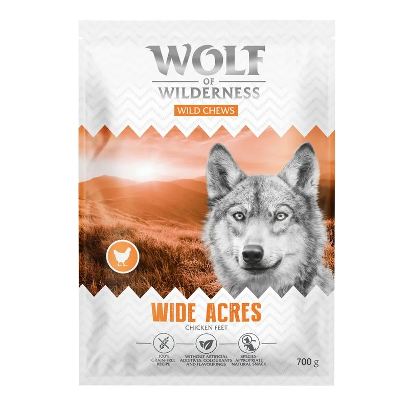 Wolf of Wilderness "Wide Acres" Zampe di Pollo (Set %: 3 x 700 g)