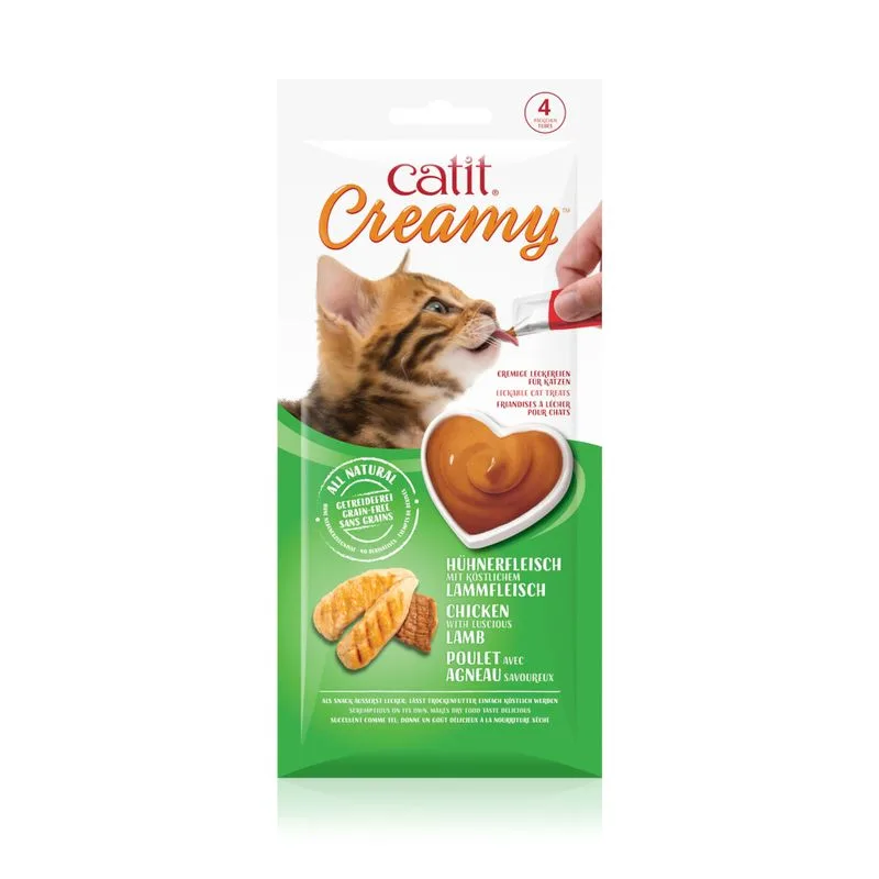Catit Creamy 4 x 10 g (Pollo & Agnello)