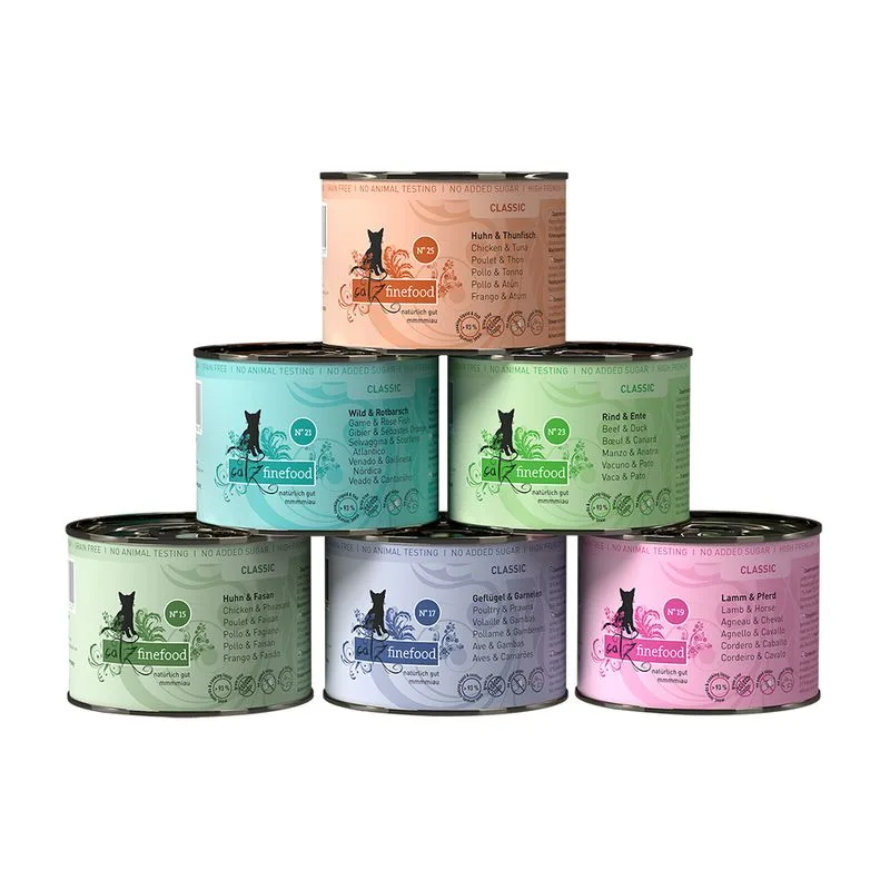 catz finefood 24 x 200 g (Mix 1: 4xPollame, 4xSalmone, 4xManzo, 4xSelvaggina, 4xAgnello, 4xAringa)