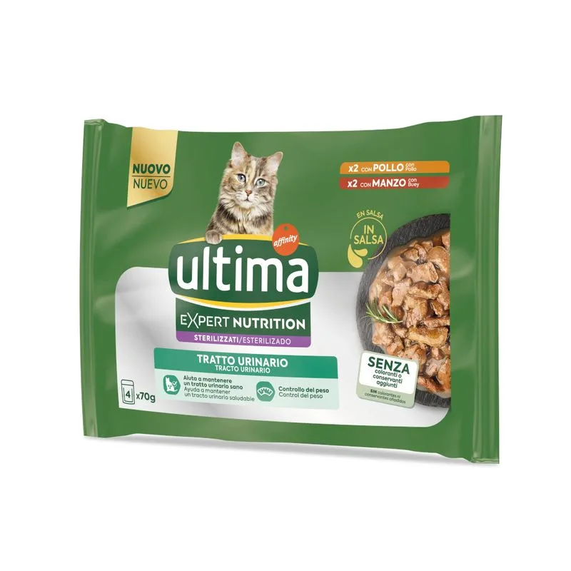 Ultima Cat Expert Nutrition Urinary Pollo & Manzo (Set %: 44 x 70 g)