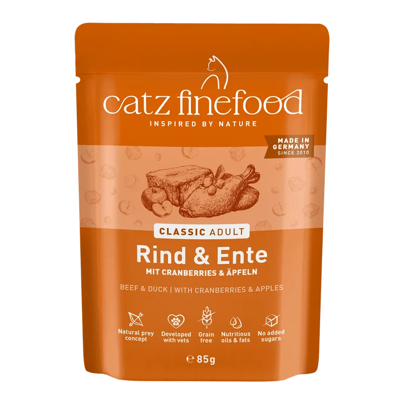 catz finefood 8 x 85 g (Manzo & Anatra)