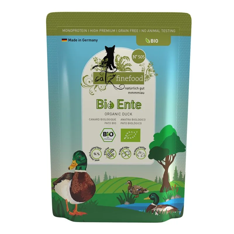 catz finefood Bio 24 x 85 g (Anatra bio)