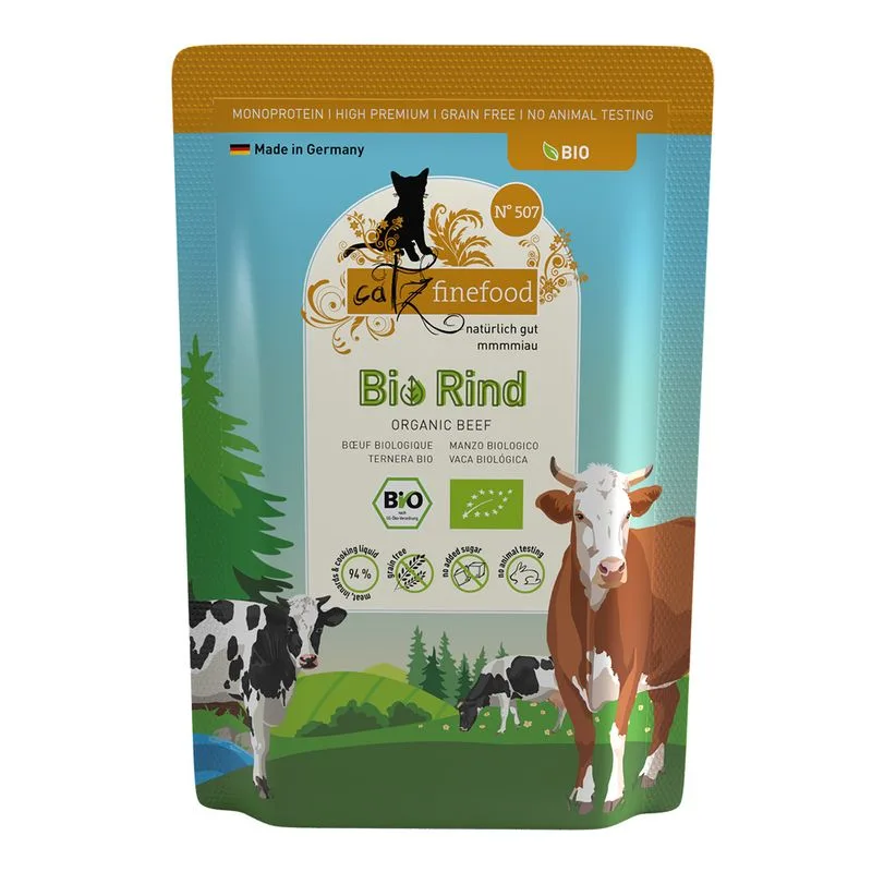 catz finefood Bio 24 x 85 g (Manzo bio)