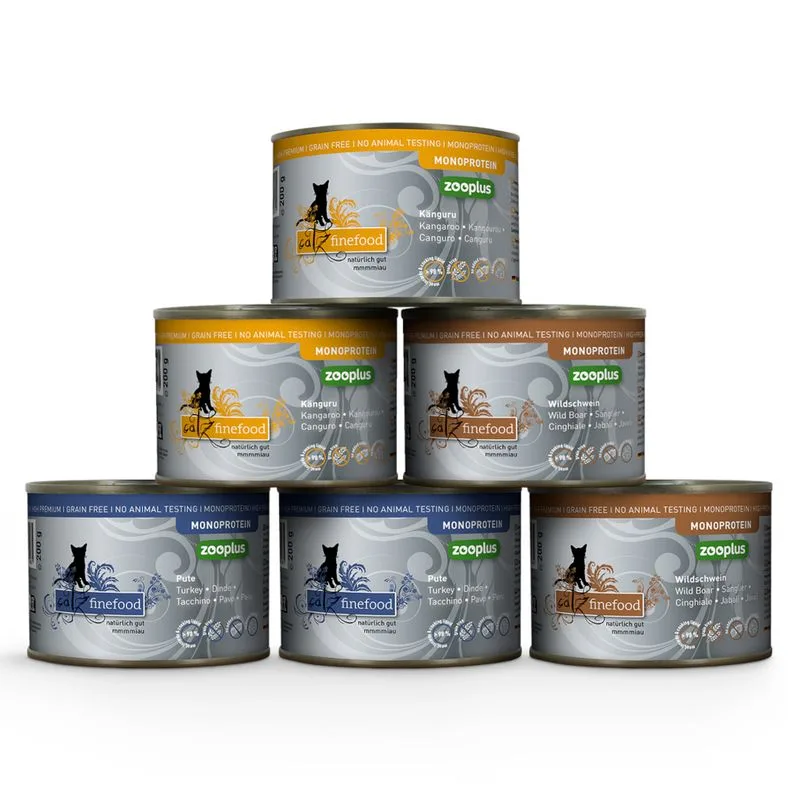 catz finefood Monoprotein zooplus Pacco misto 6 x 200 g